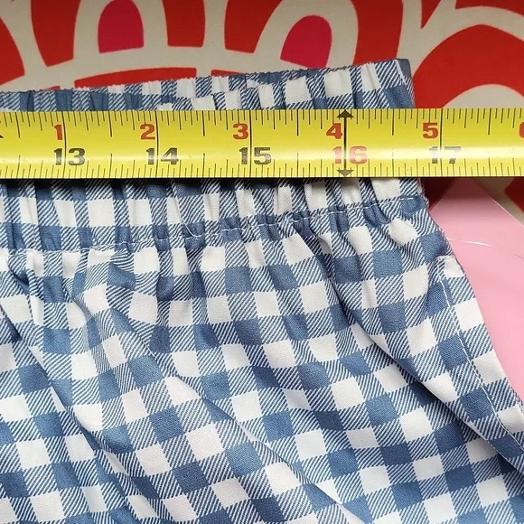 NWT 🍓 Strawberry Shortcake Blue Gingham Shorts - Picture 8 of 11